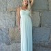 Marchesa: Ivory Empire Waist Full Skirt Bohemian Boho Hippie Wedding Dress