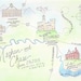 Custom Wedding Map -- Pen and Ink with Watercolor -- Digital File