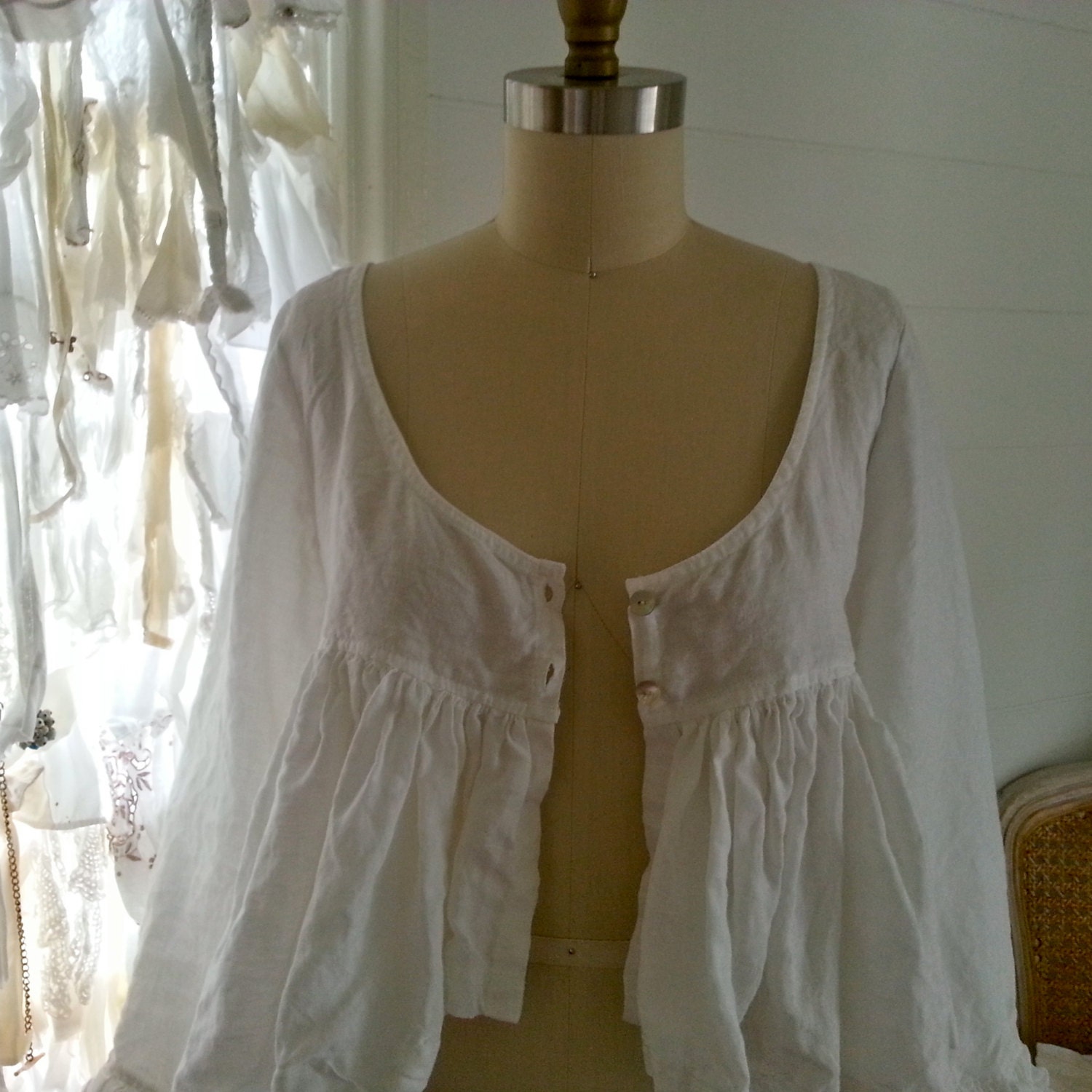 Small Linen Bolero Jacket