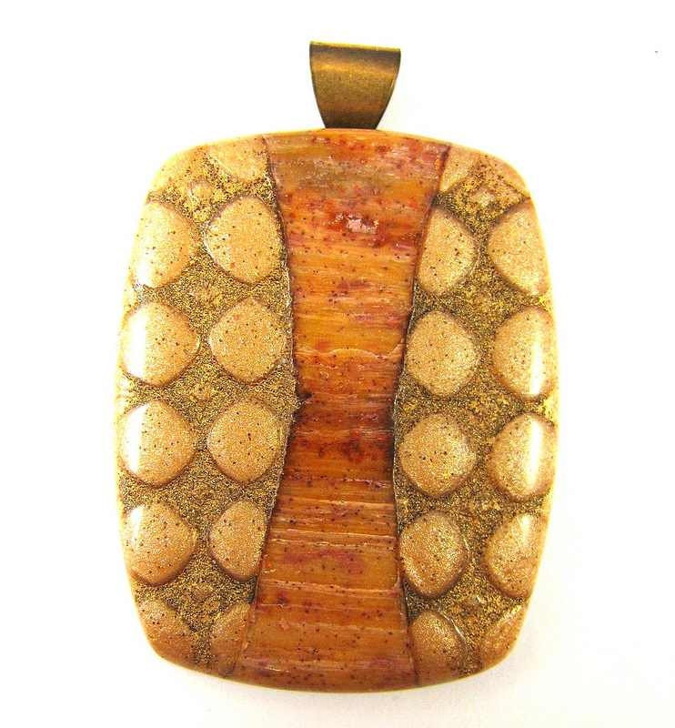 Ancient Romance Series - Bronwyn Polymer Clay Pendant