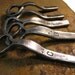 Reserved for Brittany: Five Personalized Bottle Openers as Groomsmen gifts, with Custom Initals, Forged by a Blacksmith