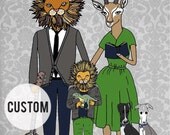 CUSTOM - Family Portrait - 8X10 Matted Print