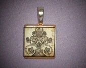 Victorian Scroll Scrabble Pendant