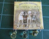Grey2K Charity Item: Handmade Greyhound Rescue Pin with Cute Sparkle Dangles, All Proceeds Go to Rescue