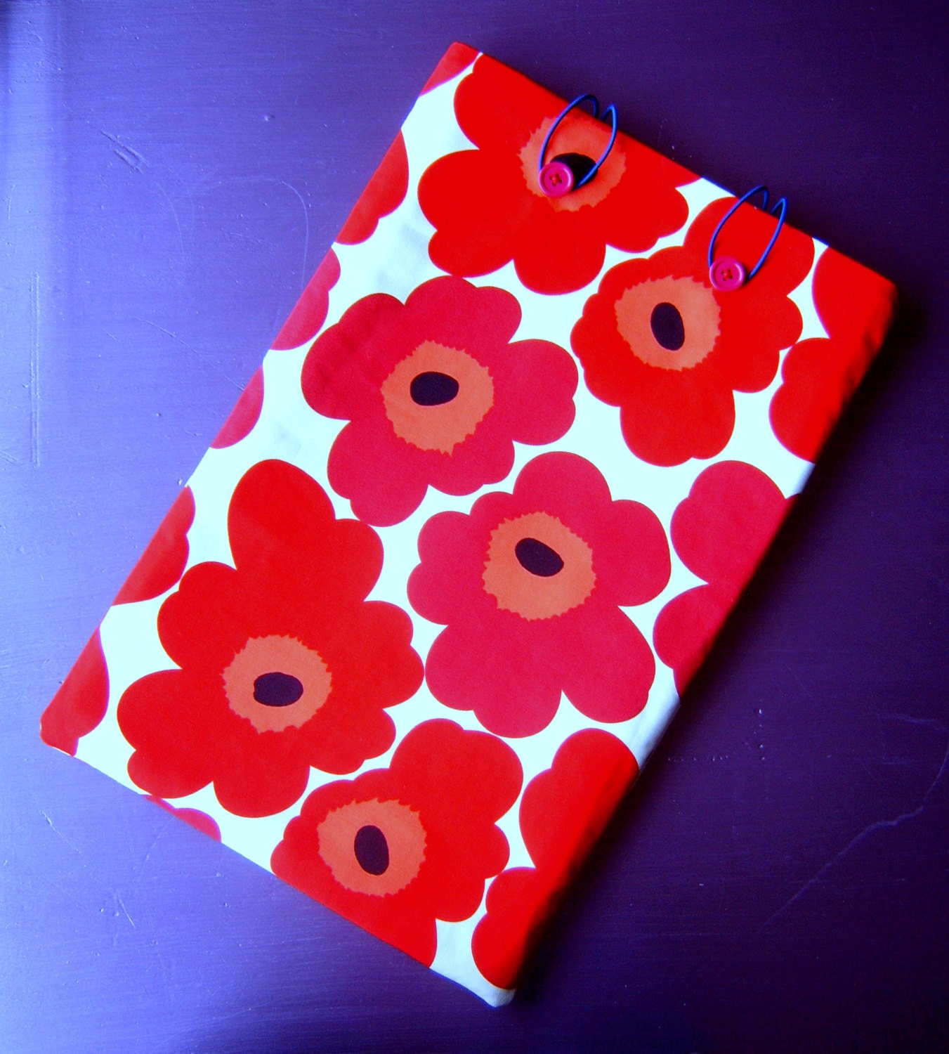 Custom made laptop cover cozy sleeve padded made with marimekko style fabric or your choice of fabric
