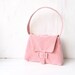 Cute Pink Purse - Tiny Bag - Walking Flap Purse - Womens Vegan Small Corduroy Handbag - Itty Bitty Handbag - Cell Phone Keys Pouch