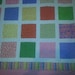 Brightly colored twin size quilt