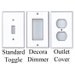 Black and White Damask Light Switch Cover Modern Cottage Shabby Chic Home Decor Outlet Dimmer Rocker Decora Cover