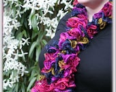 Ruffle Scarf, Sashay Mambo, loom knit
