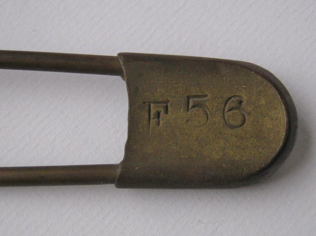 Old Brass Industrial Laundry Pin National No. F56 - Piercings - Steampunk - Grunge Craft Projects