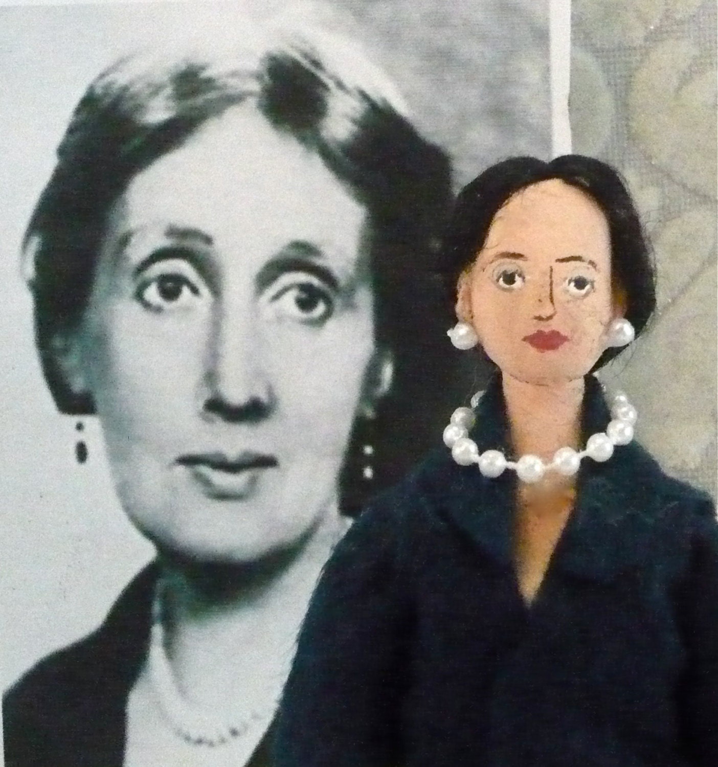 Virginia Woolf Doll Art Miniature Author Classic Literature
