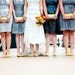 Yellow and Gray Chevron Clutch Purse, Bridesmaid Gift, Wedding Clutch