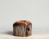 Vintage Handmade Reclaimed Wood Votive Holder