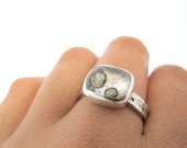 Impressions- Sterling silver and quartz ring