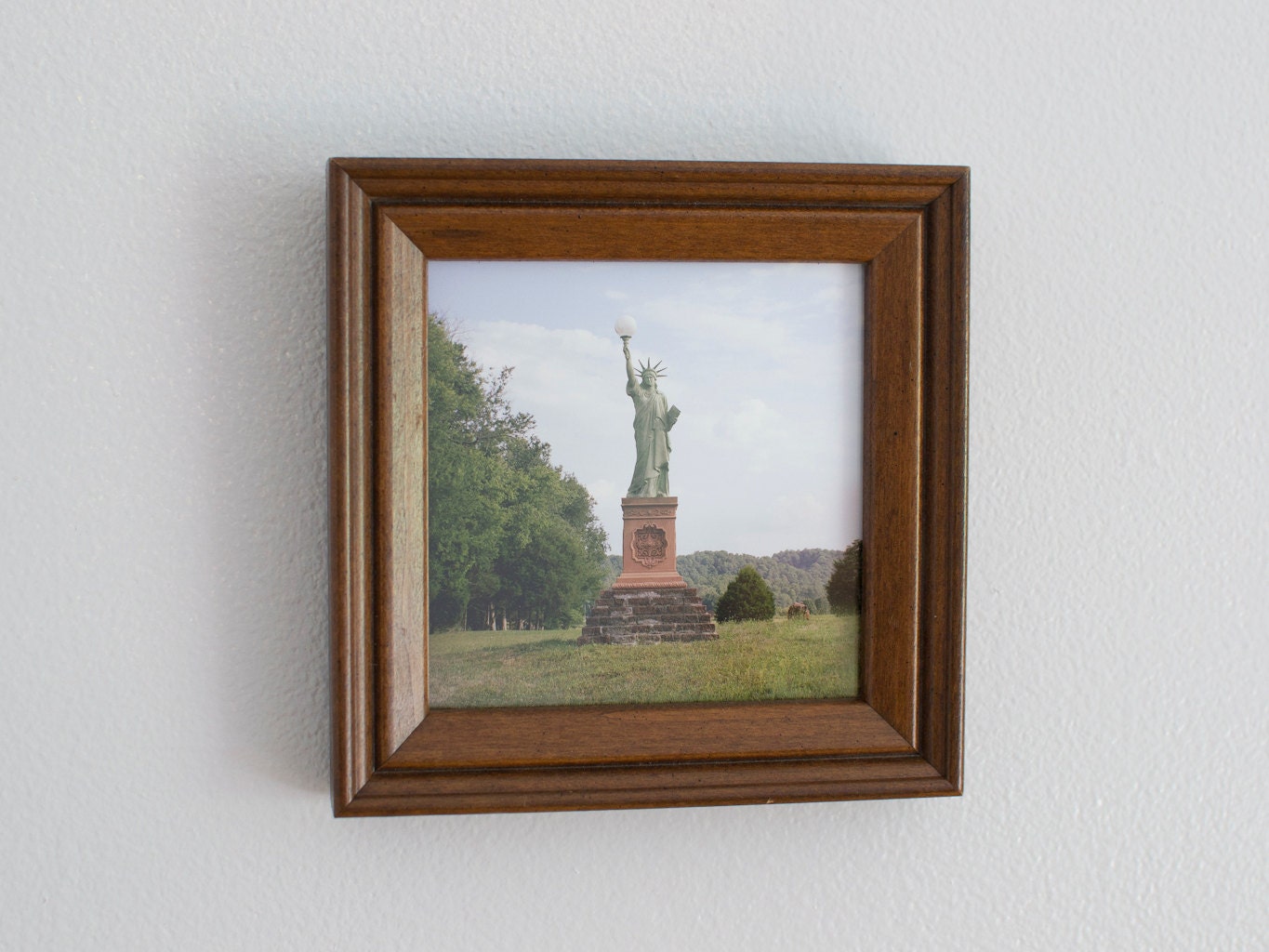 7x7 Framed Color Film Photograph Giclee Print- Liberty