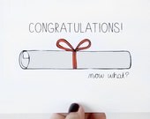 Funny Graduation Card. Graduation Congratulations Card. Greeting Card.