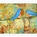 Romance, Love-Locks, Art Print, Bluebirds, Couple, Fresh Trends, 8X10
