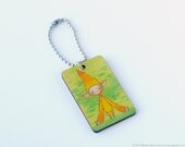 Wooden Laser Engraved Keychain - Yellow Sproutling
