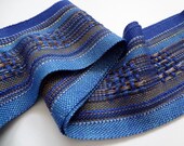 handwoven beautiful blues symphony scarf