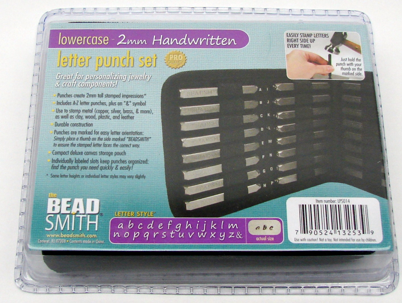 2mm Hand Written Lowercase Punch Set 27 Pc.