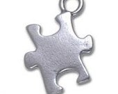 Autism Puzzle Charm Sterling Silver