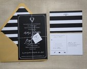 Modern Rustic Antler Wedding Invitations