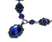 Neo Victorian Jewelry - Necklace - Royal and Sapphire blue