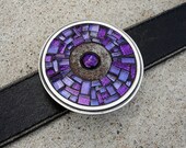 AZTEC IRIS-Mosaic Belt Buckle-OOAK woman's belt buckle