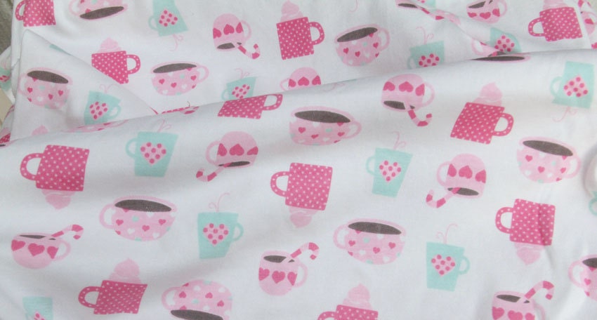 3205 - Afternoon Tea Cotton Jersey Knit Fabric - 68 Inch (Width) x 1/2 Yard (Length)