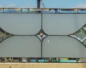 Stained glass Panel - "Beveled Stars" (W-50)