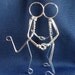 S.W.A.K. Small Couple Kissing Wedding Cake Topper