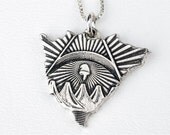 Nicaragua Necklace CountryJewelry Sterling Silver Pendant