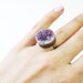 Amethyst Small Circle Ring