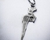 VENOM- venomous snake fang silver necklace