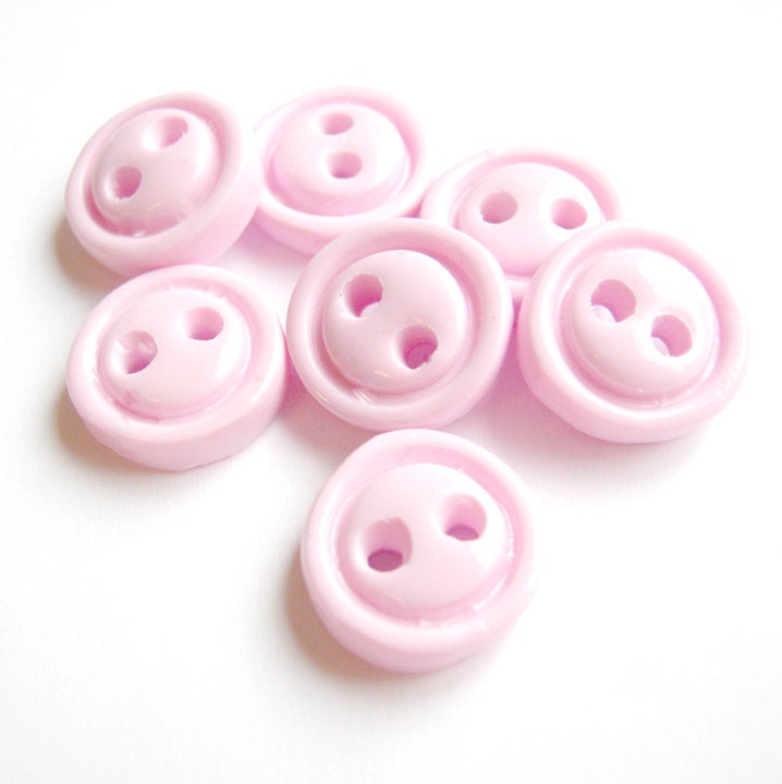 1/2 inch SOLIDS- "Baby Pink" - (set of 8)