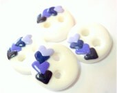 Purple Hearts  (set of 4)