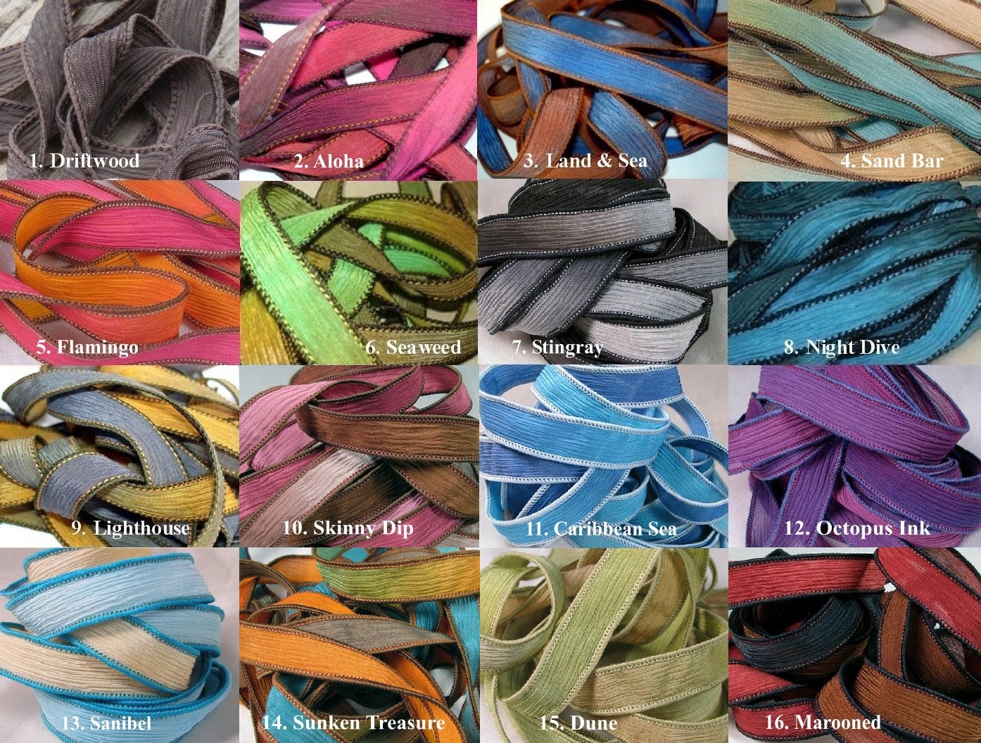 Hand Dyed Silk Ribbons, EXTRA Wrap Bracelet Replacement Silk Ribbons, READY to SHIP Gift, Blue, Pink, Purple, Red, Black, Yellow, Turquoise