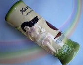 Vintage 50s Harveys Hula Girl Tiki Tumbler