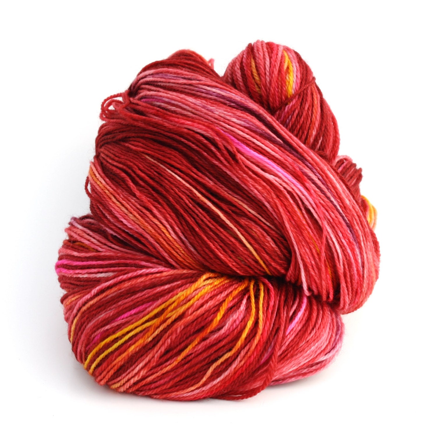 Viola--hand dyed sock yarn, merino SW, (490yds/100gm)