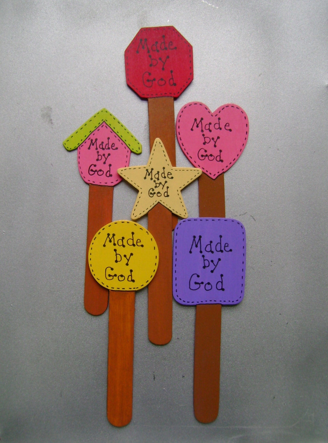 Made by God-Christian/Inspirational Plant Pokes-Set of 6