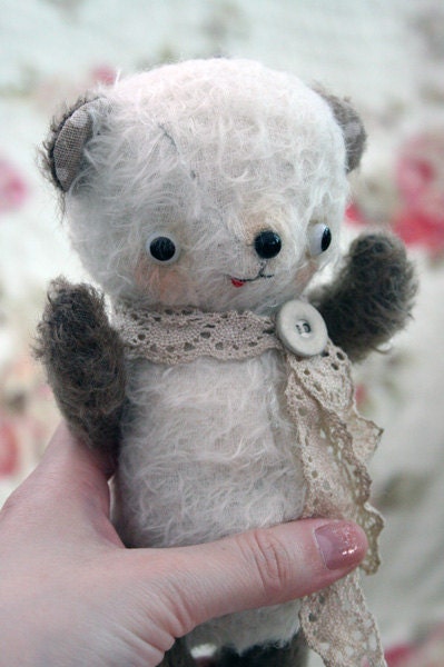Ooak kawaii retro style panda bear - Katsumi