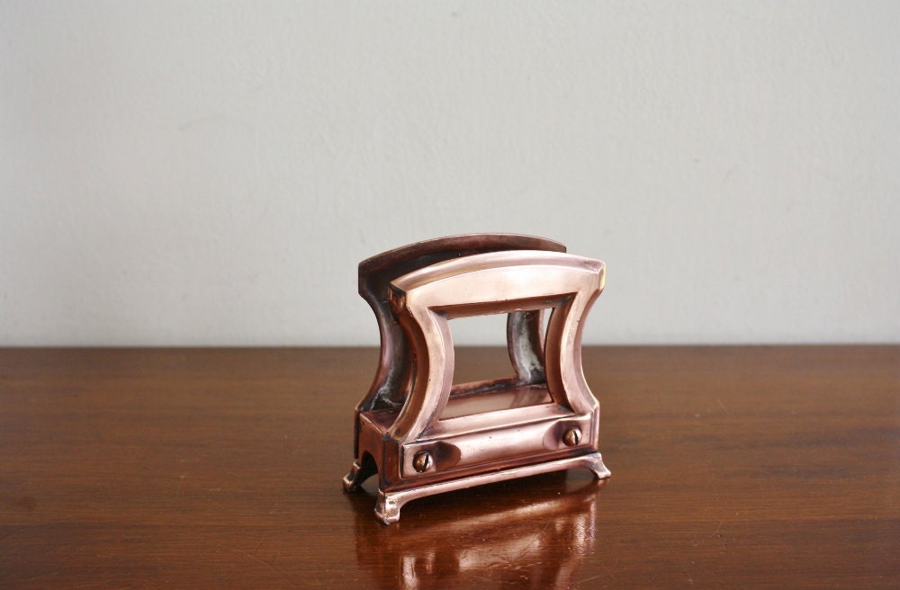 1920s brass letter sorter or napkin holder