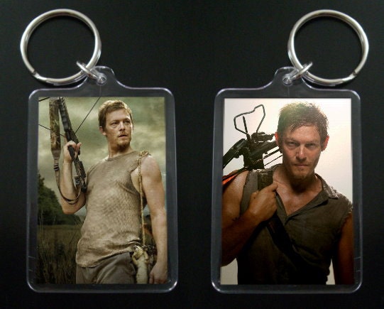 THE WALKING DEAD keychain / keyring Daryl Dixon Norman Reedus 5