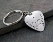 Guitar Pick I Pick You Personalized Names Husband Wife Boyfriend Girlfriend Musician Music Handstamped