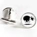 Boston Terrier Cufflinks silver 18mm cuff links