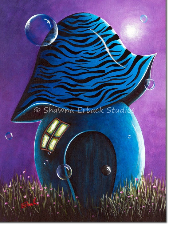 Art Sale ORIGINAL PAINTING for girl or boys room nursery DECOR whimsical bright whimsical
