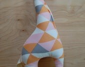 READY TO SHIP giraffe stuffed toy. pink geometric