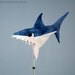 Fleece Shark Hat Blue Tie-Dye CHOMP CHOMP CHOMP