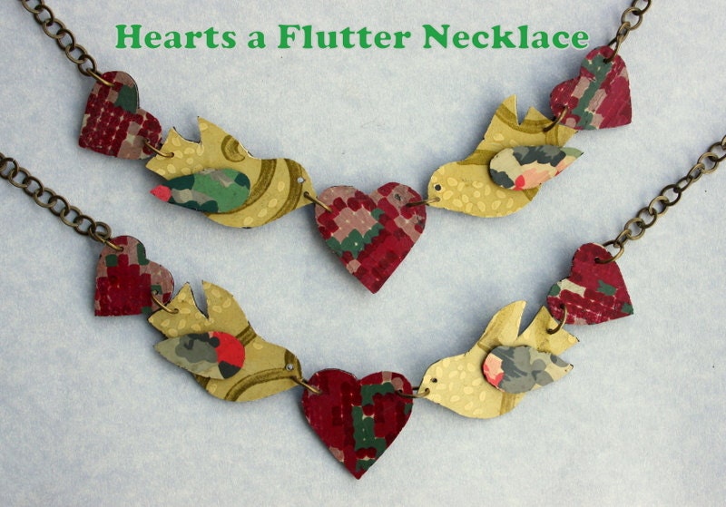 Hearts a Flutter Lino Necklace