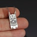 Small Elegant Silver Lace Necklace (No. 4) - Etched Sterling Silver by Lisa Hopkins Design